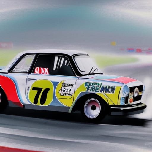 Trabant 601 GT Races in Daytona: Hyperrealistic