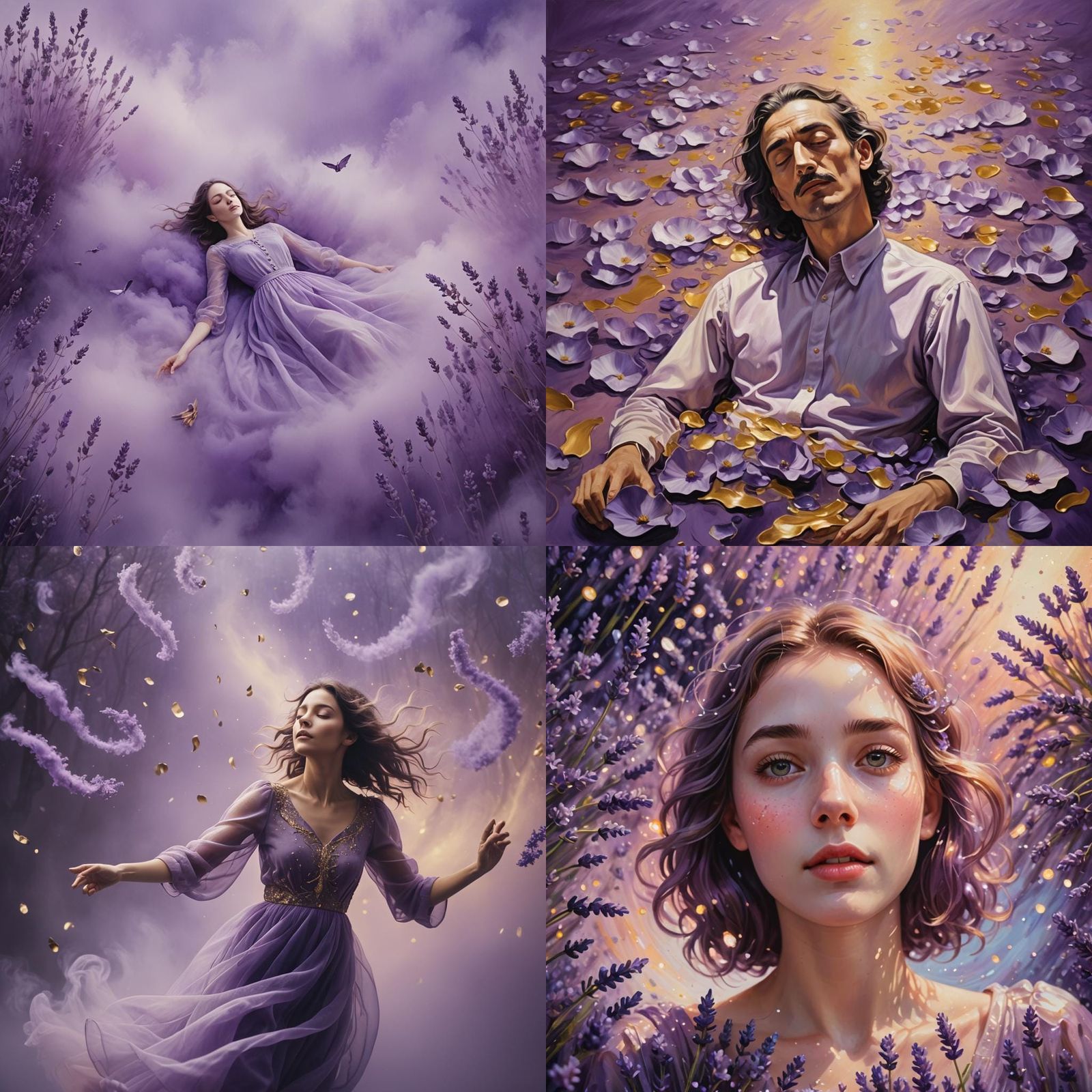 Dreamy Purple Abstract Image