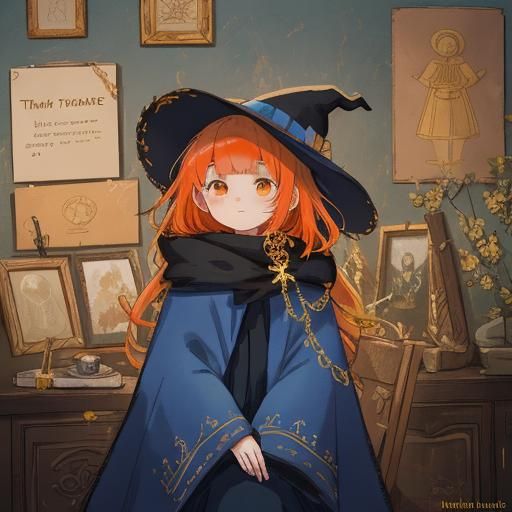 Cat Thank You Sign in Fantasy Art Style