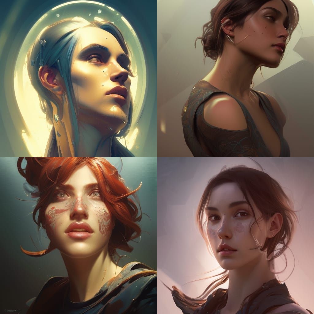 Aries Portrait in Digital Art Style