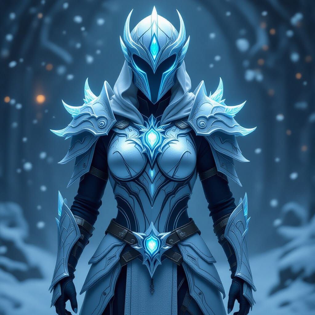 Snow Elf Battle Armor in Elder Scrolls Style