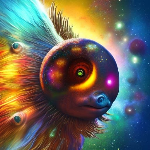 Extraterrestrial Animals on New Earth: Hyperrealistic Splash...