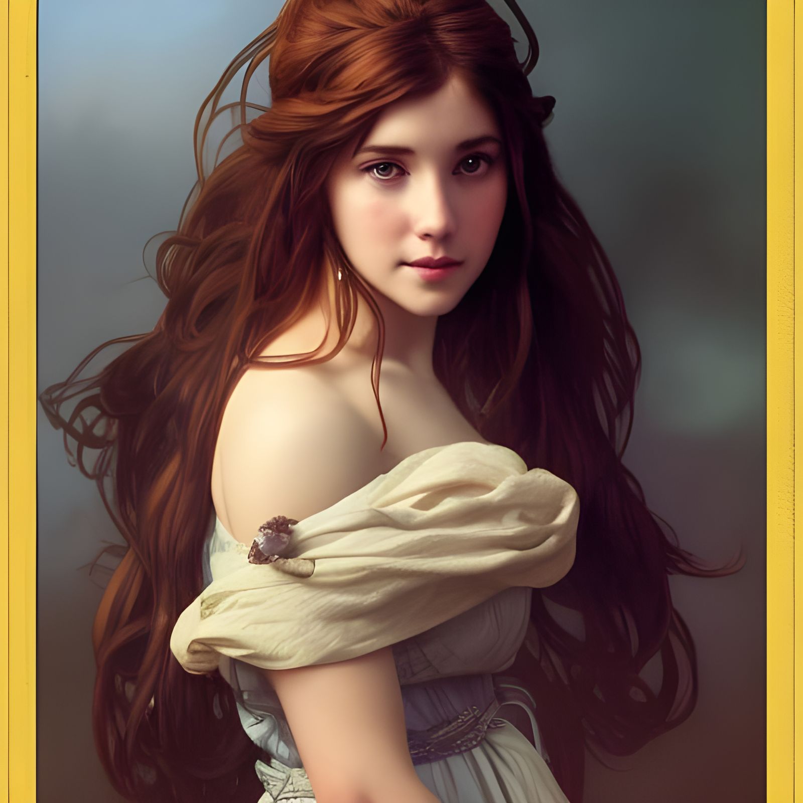 Detailed Portrait of a Girl in Digital Art Style