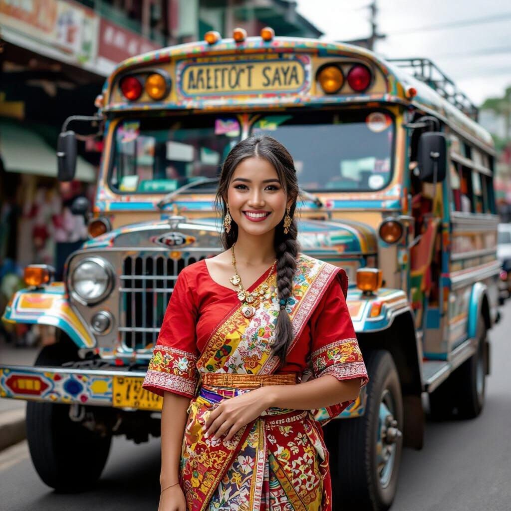 Filipino Pride: Baro't Saya, Jeepney, Detailed Art Style