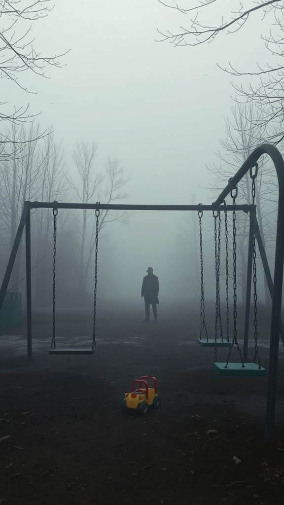Chernobyl Playground: Eerie Desolation in Digital Painting