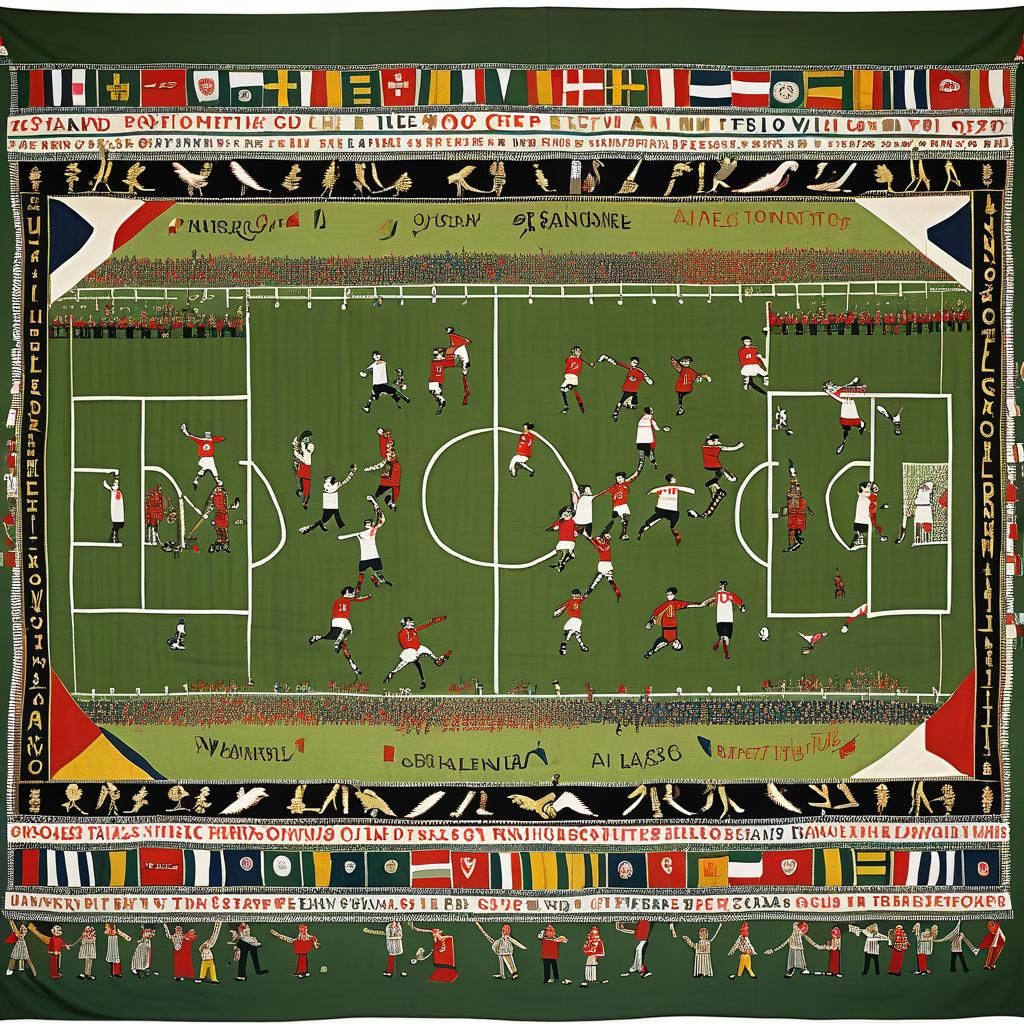 Bayeux Tapestry of England's 1966 World Cup Win