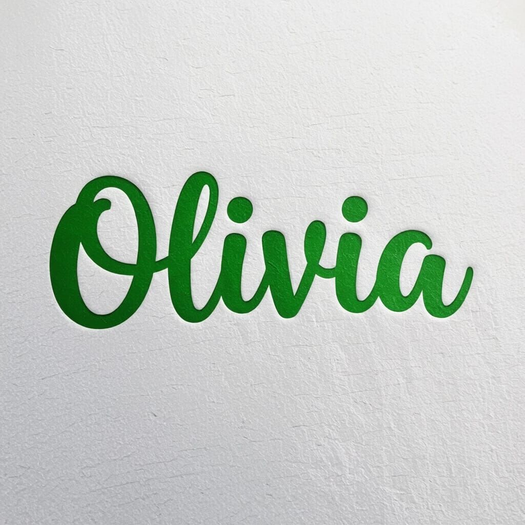 Olivia Name Logo in Unique Handwritten Styles