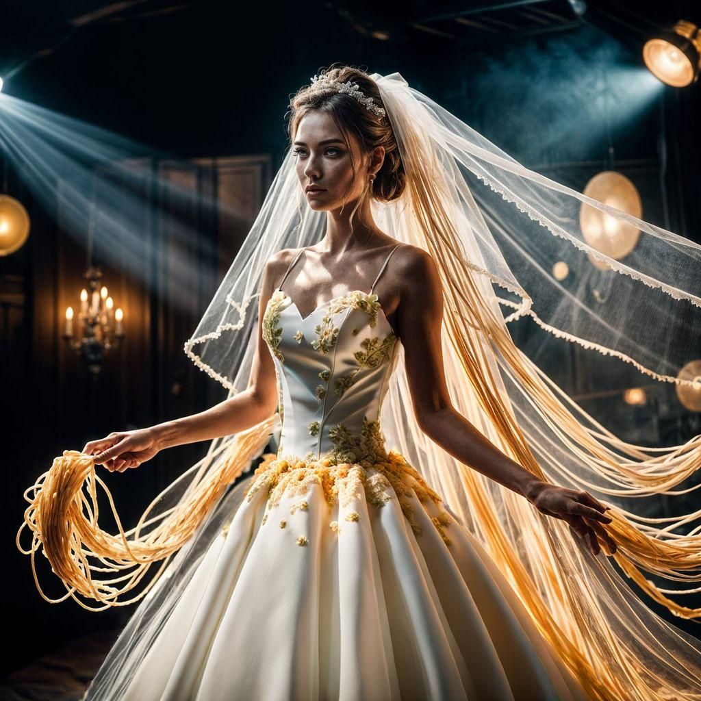 Spaghetti Wedding Dress: A Cinematic Food Bride