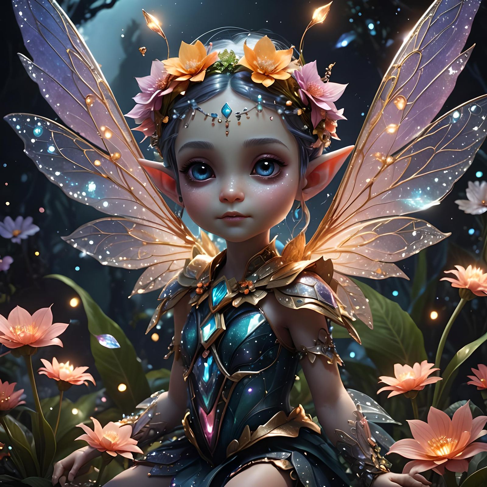 Little Sparkling Elven Fairy