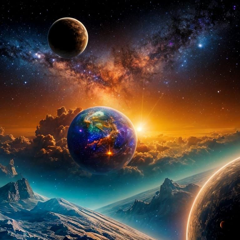 Stars and Galaxies in Open Space