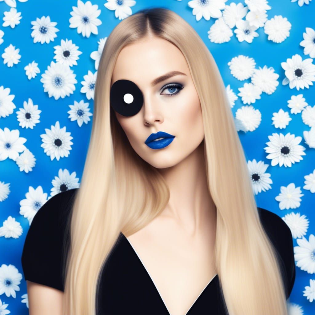 Woman with Eyepatch Portrait in Dutch Style