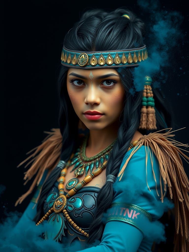 Moana in Tribal Spider Suit, Photo-Realistic