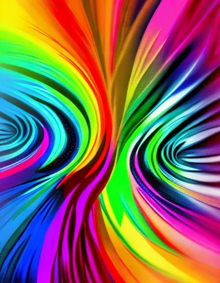 Ethereal Raven Witch with Rainbow Iridescence