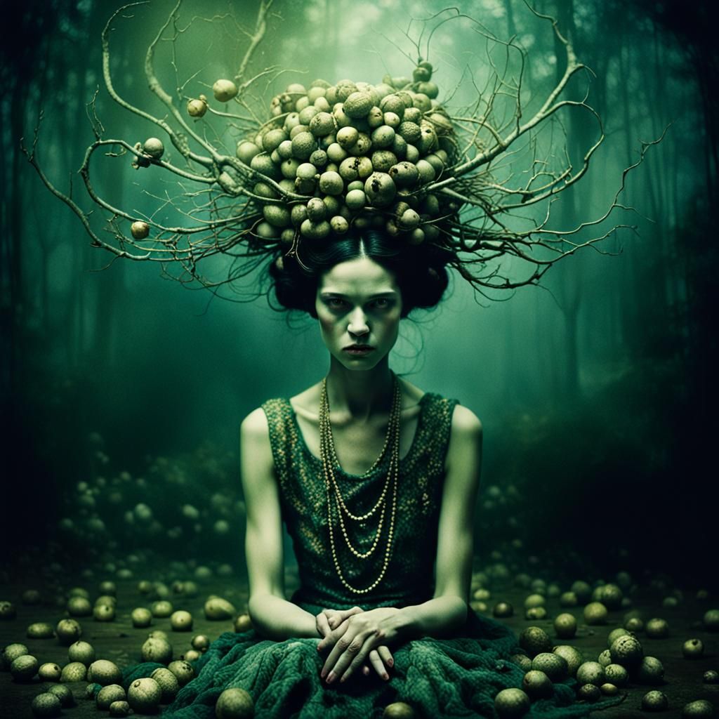 Surreal Decadent Portrait in Photorealistic Style