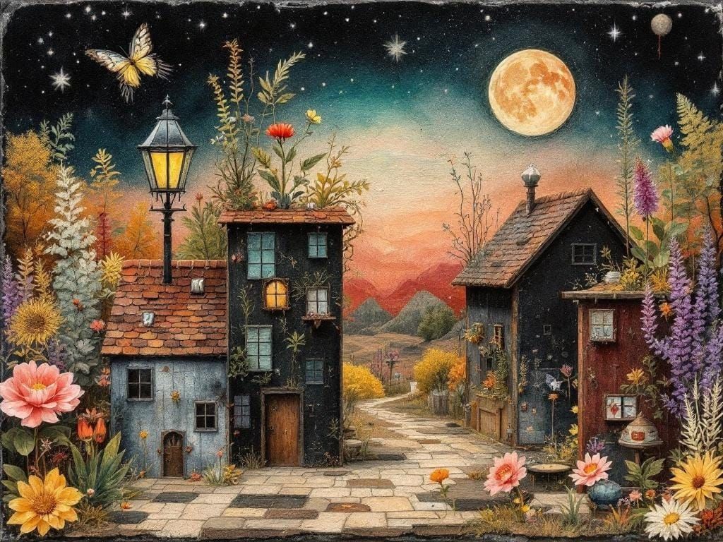 B is a B Filled with Otherworldly Life Charred and Rusty Rowscape