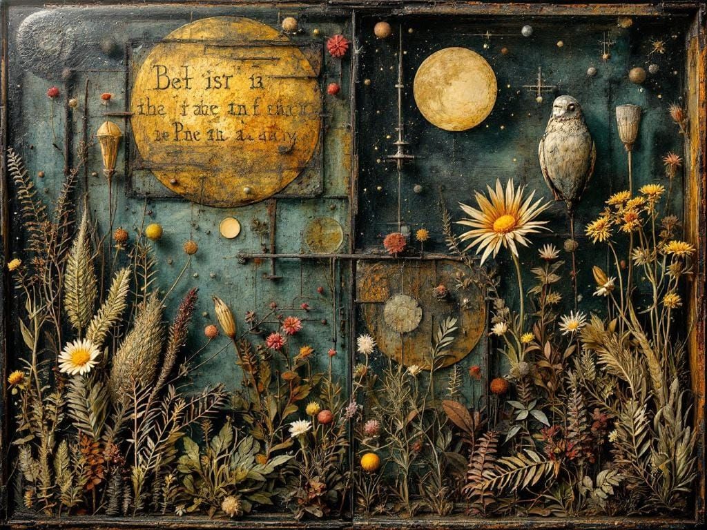 B is a B Filled with Otherworldly Life Charred and Rusty Rowscape