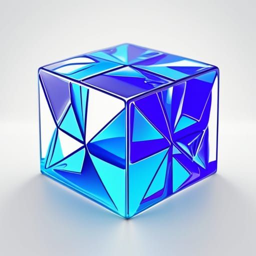 Vibrant Low-Poly Cubes in Perfect Digital Harmony