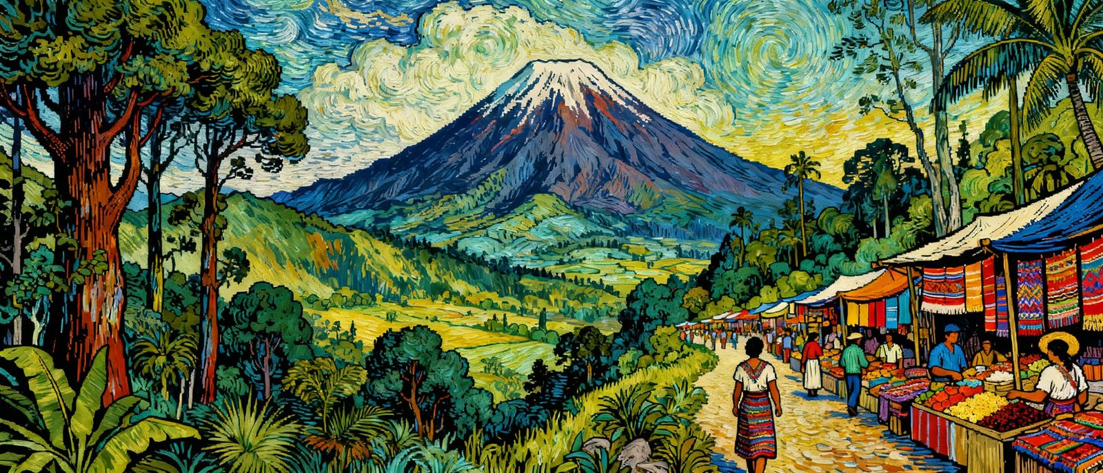 Sublime Wilderness Landscape in Guatemalan Graphic Novel Sty...