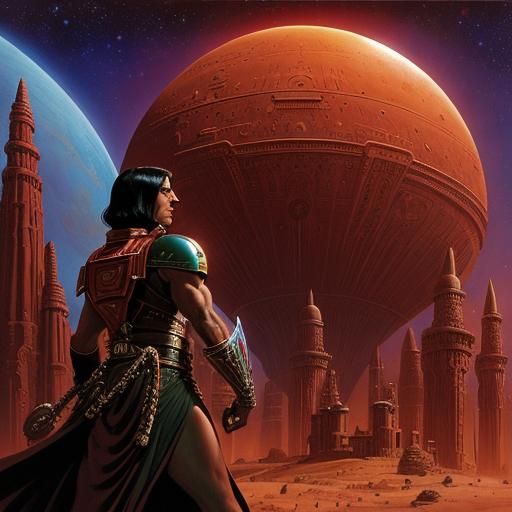 Ulysses Paxton exploring Barsoom