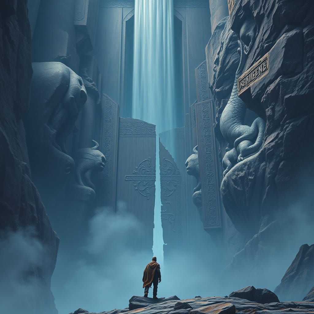 Colossal Gates of a Lost City: Matte Painting