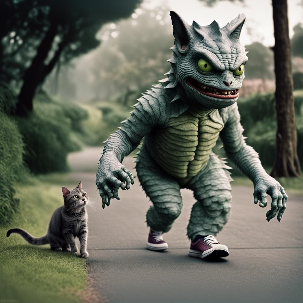 Funny Creature from the Black Lagoon Jogging