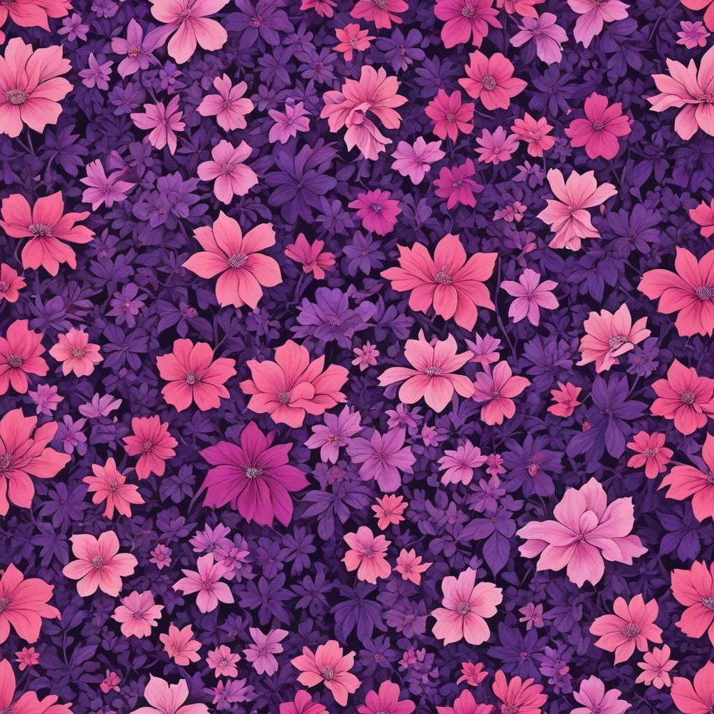 Abstract Purple and Pink Mystery Design