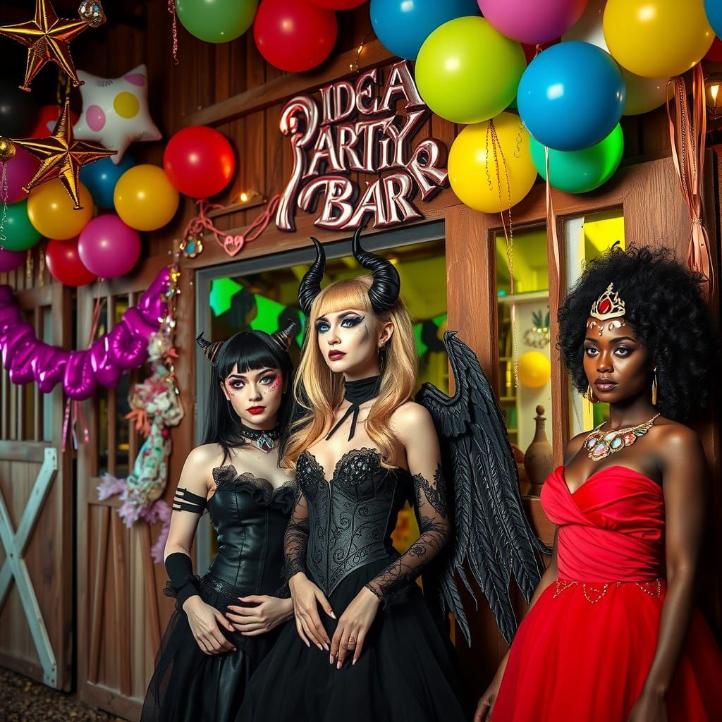 A Deluxe barn with Glitter and a party atmosphere 
To the si...