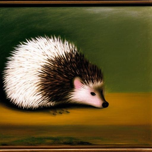 Hedgehog and HedgeFog in Romantic Surrealist Style