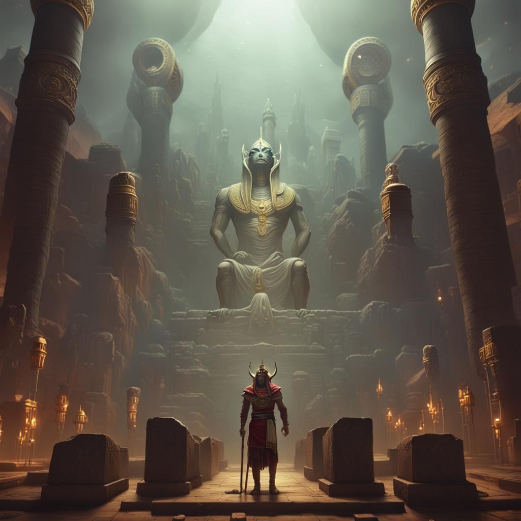 Khnum, Lord of Shen: Dark Fantasy Concept Art