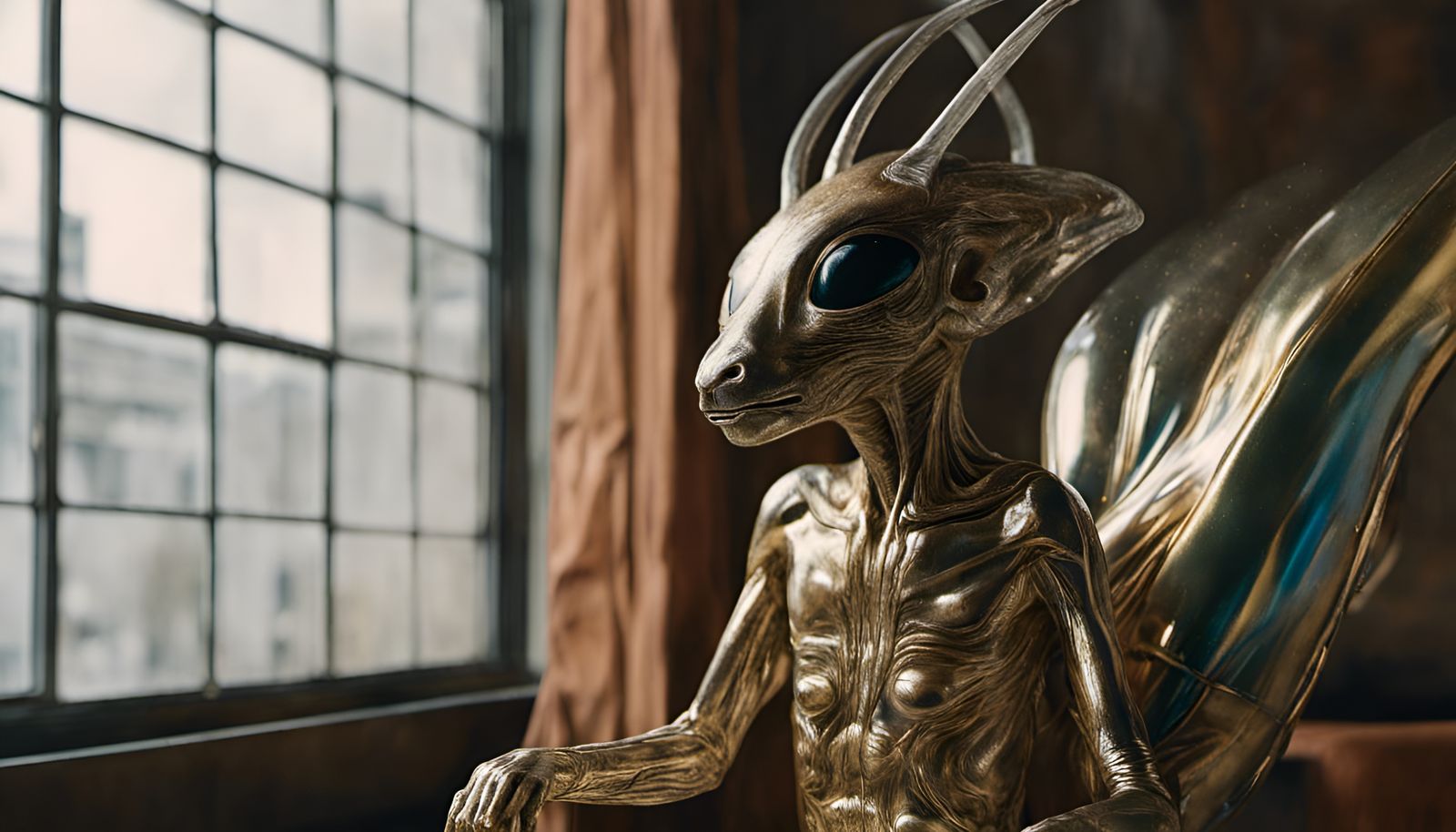 Alien People Pets in Magical Realism Style