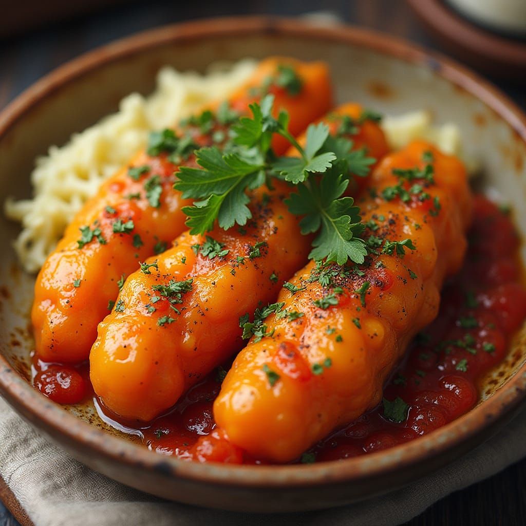 Vibrant Food Still Life with Herbs