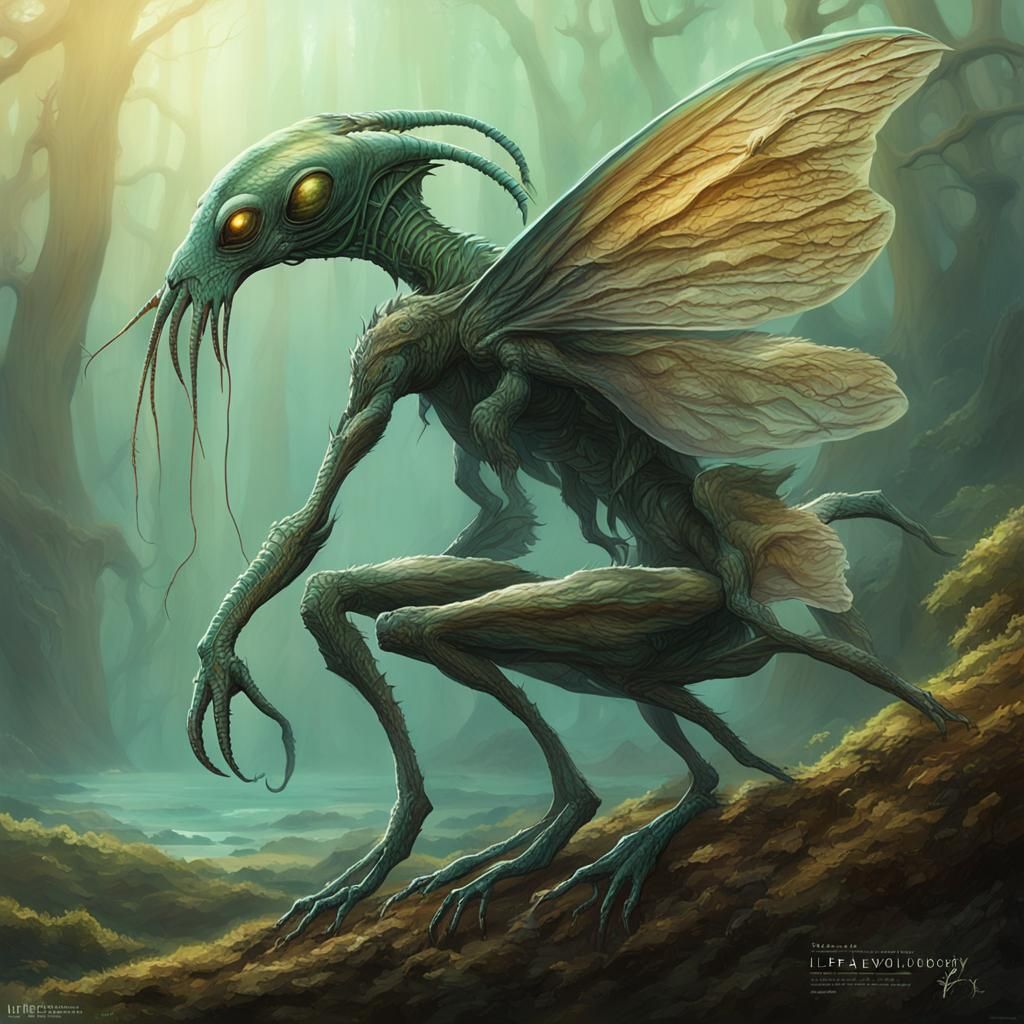 Alien Exoplanet: Speculative Xenozoology Concept Art