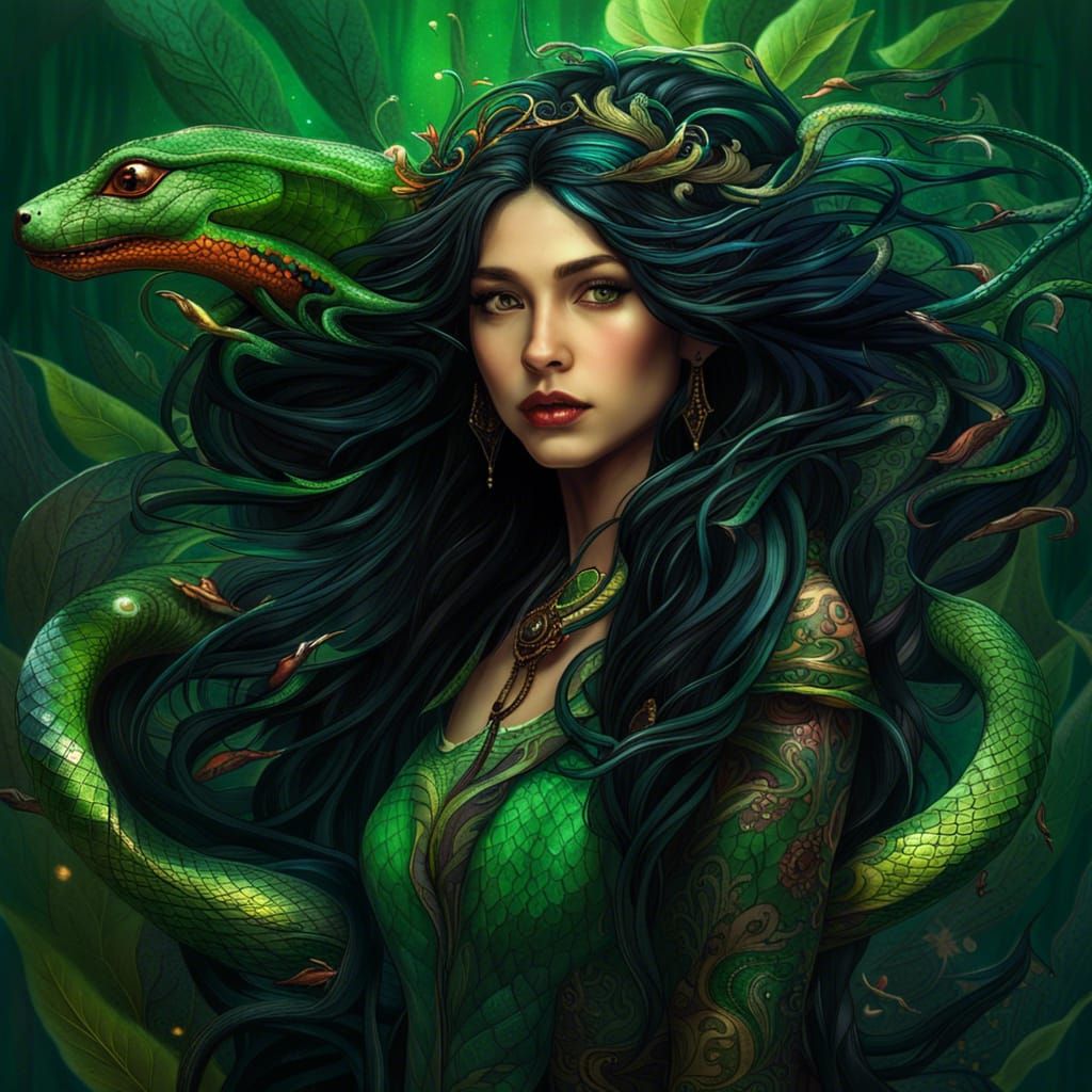 Fantastical Half-Fairy Woman in Detailed Digital Art