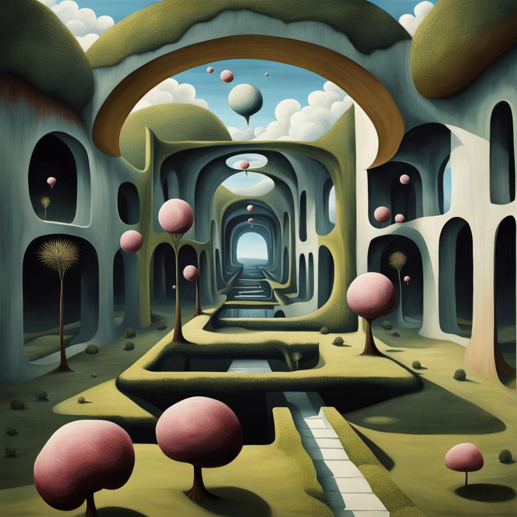 Abstract Surrealism Composition