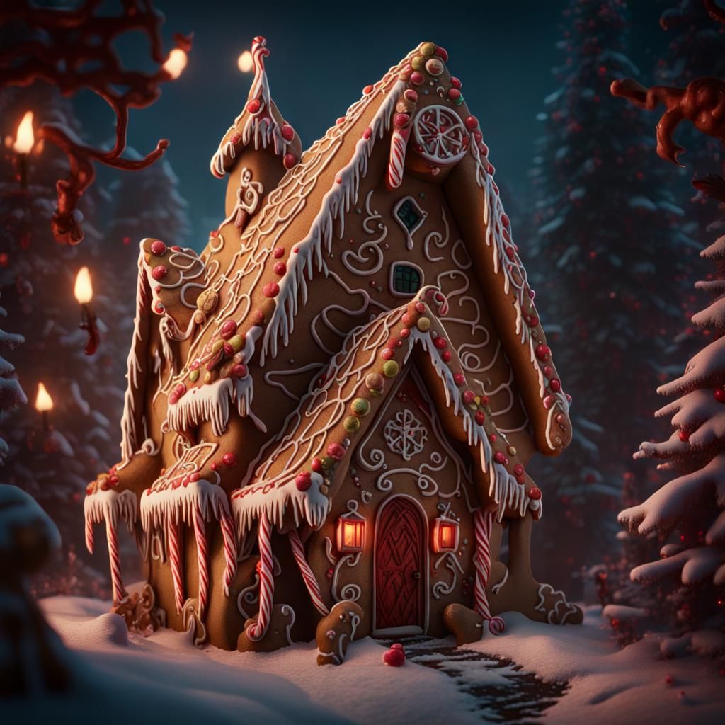 Evil Gingerbread Man from Krampus Movie: Detailed Matte Pain...