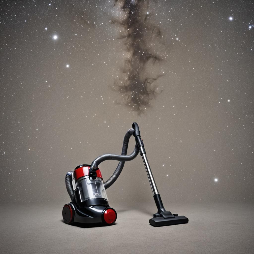 Surreal Vacuum Cleaner Devours Cosmic Chaos