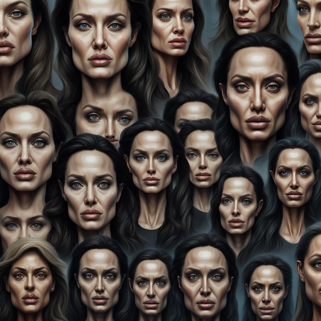 Angelina Jolie's faces