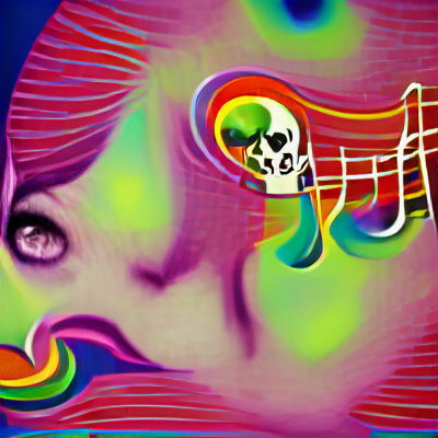 Psychedelic Pop Art Inspired by Music to Be Murdered By