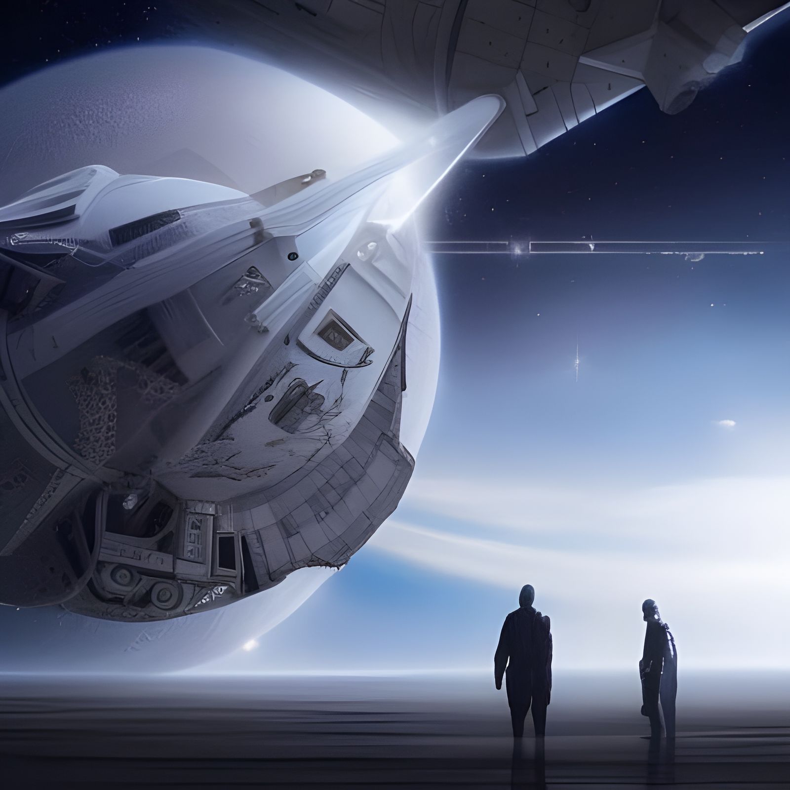 Epic Space Scene in Digital Matte Painting