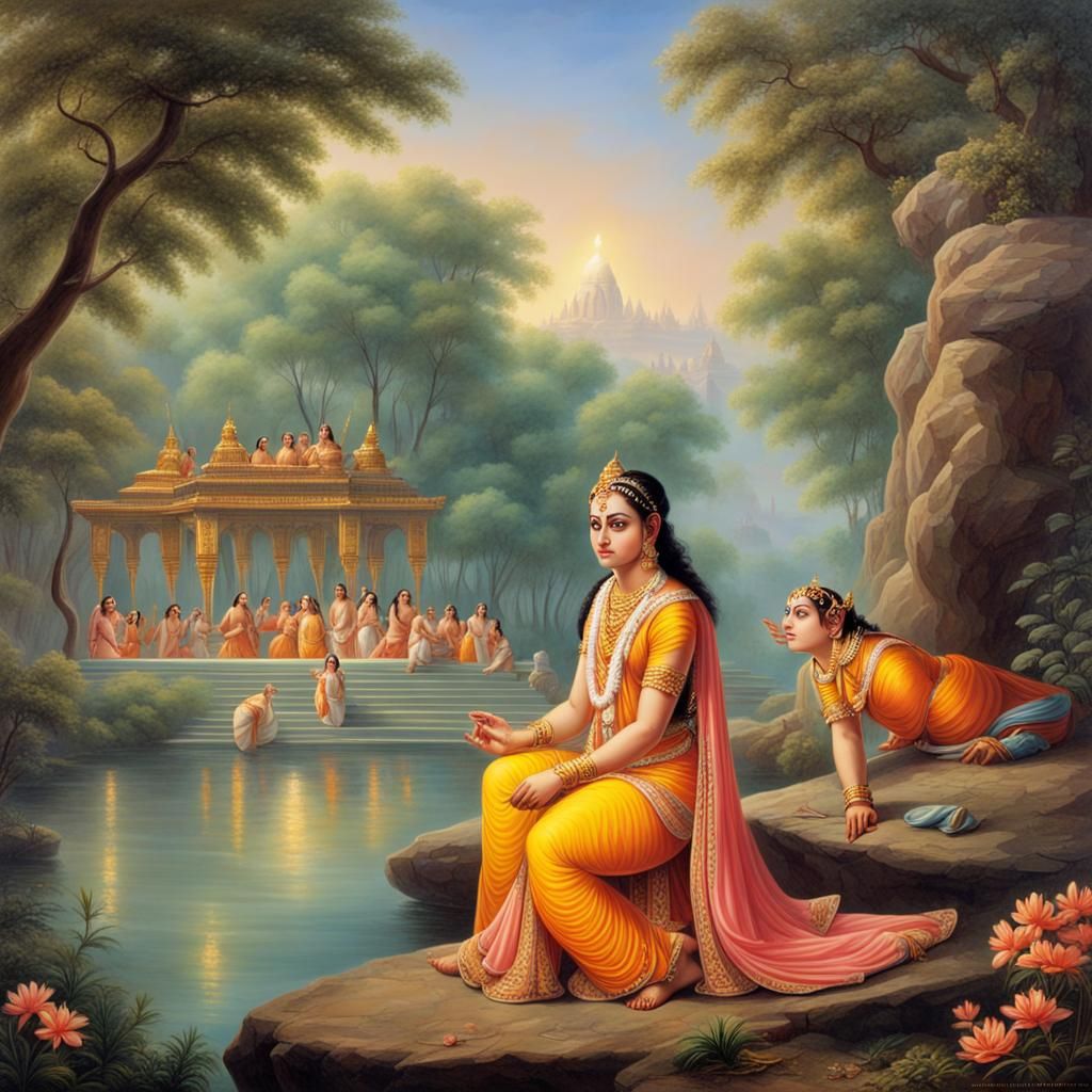 Sita and Rama's Exile in a Beautiful Place