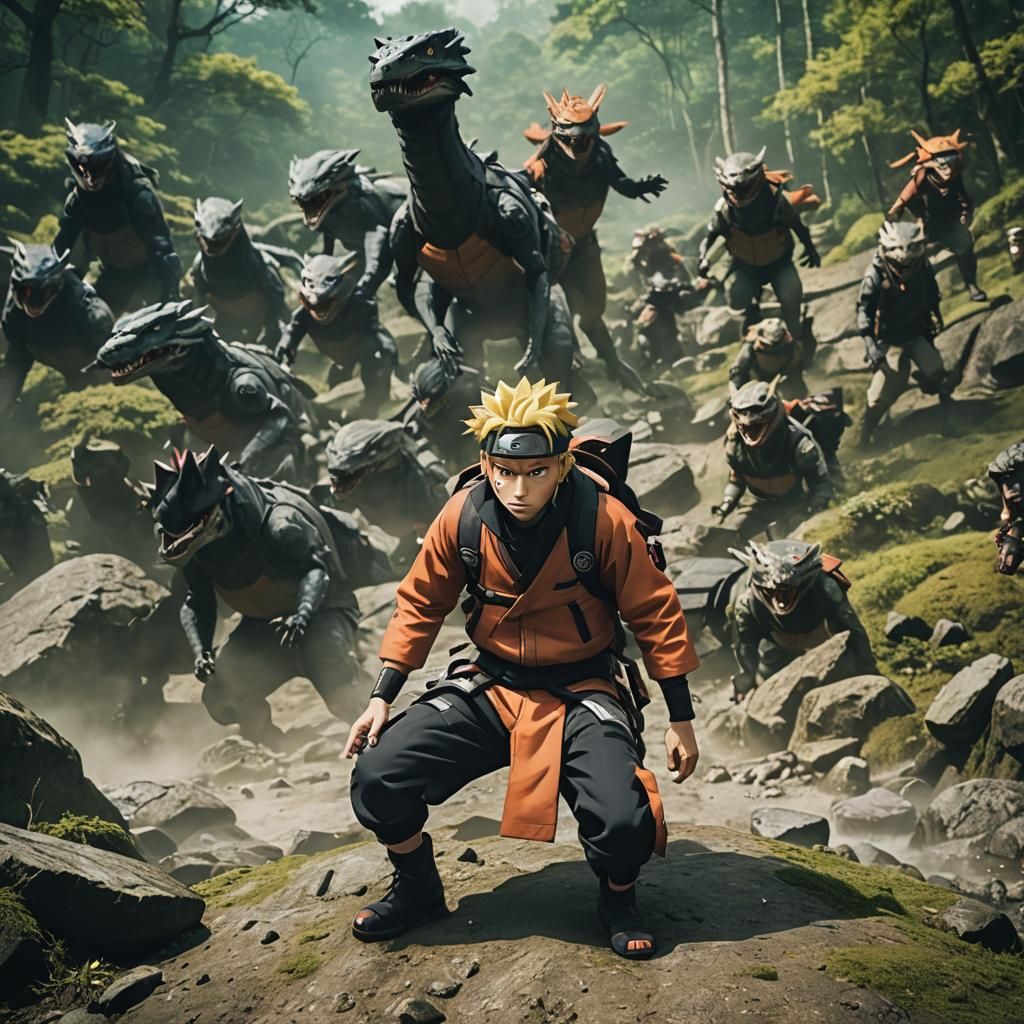 Cinematic Live-Action Naruto Film Still