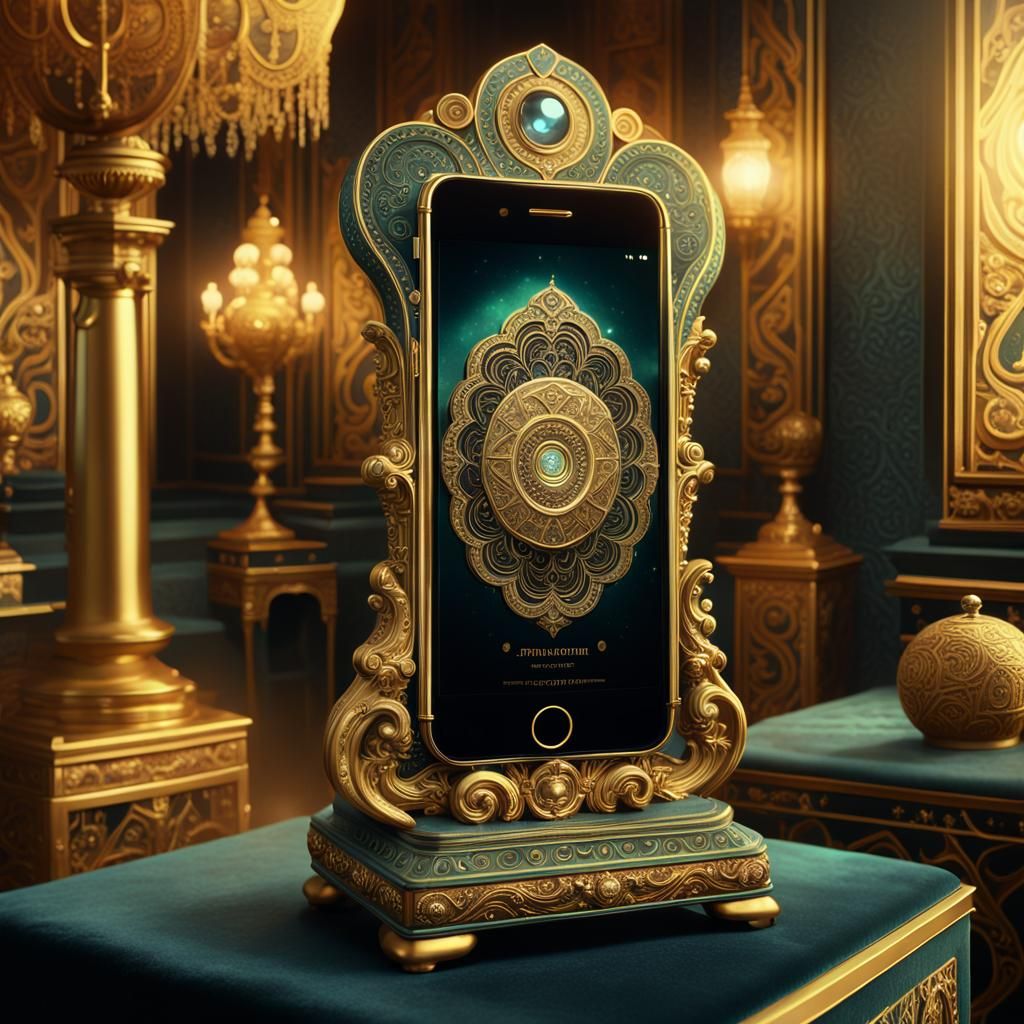 Ornate iPhone: 1920s Fantasy Advertisement