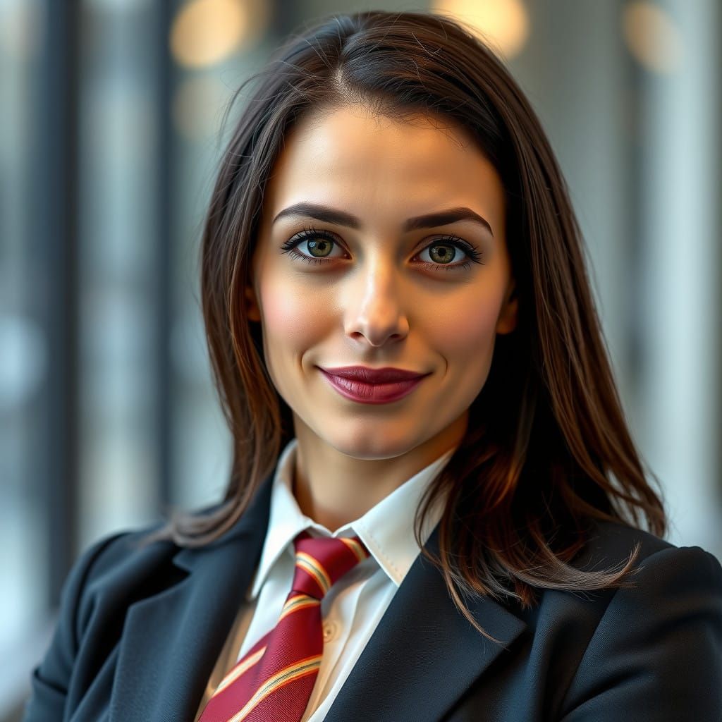 Formal Executive Portrait in Business Attire with Blazer and...