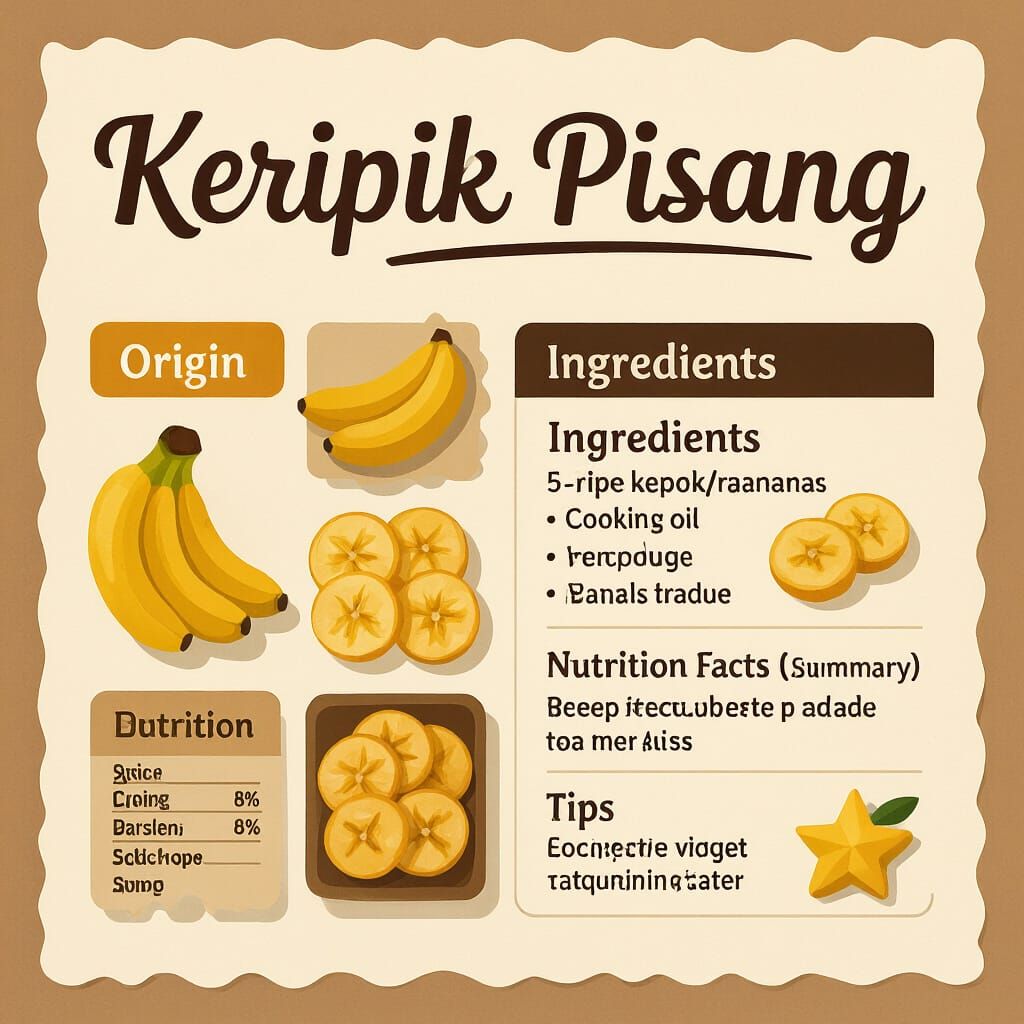 Banana Chips Recipe Scrapbook Layout