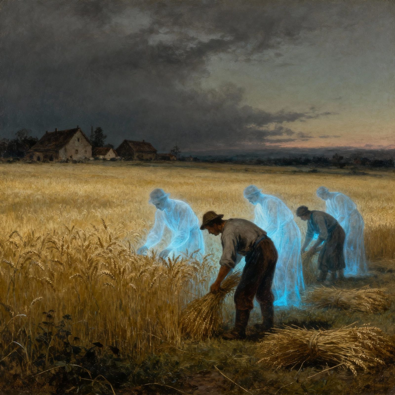Ghostly Harvest Festival in a 1601 German Field