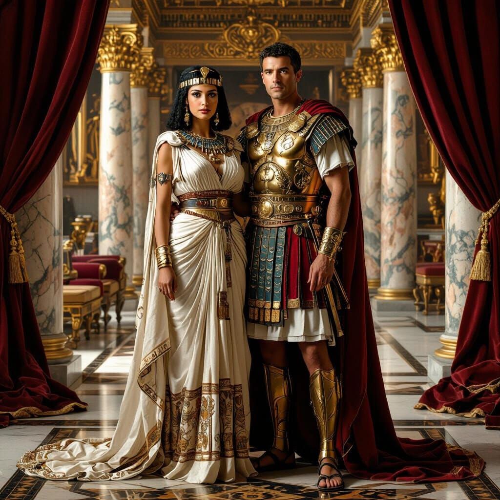 Cleopatra and Mark Antony in Lavish Renaissance Palace
