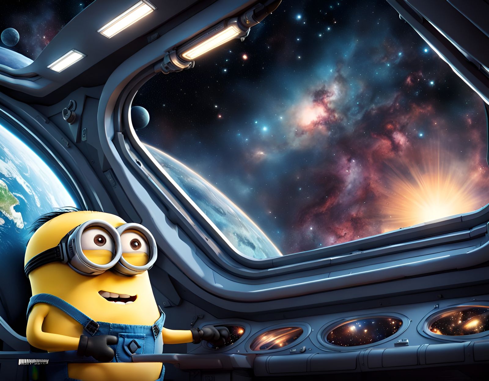 Minions in Space: Captain Jerry Pilots the Shuttle Atlantis ...
