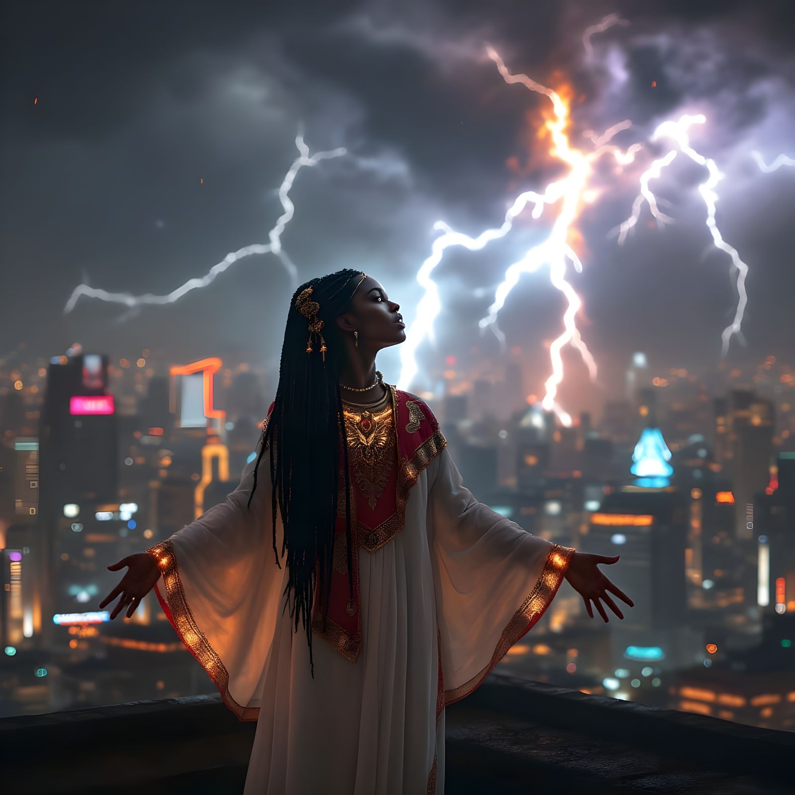 Priestess Vision in Eko Prime: Fantasy Concept Art
