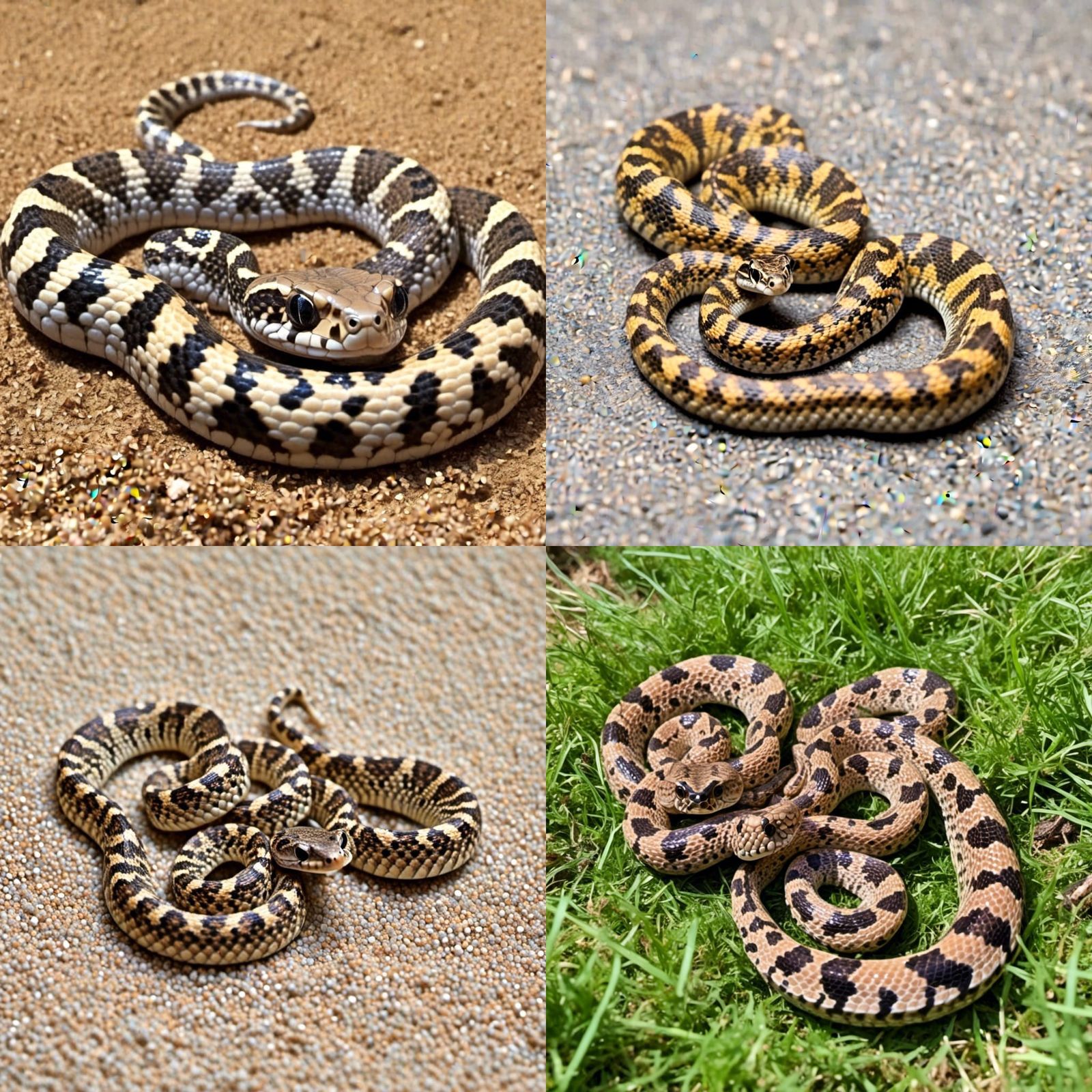 Fluffy Baby Hognose Snake Slithering
