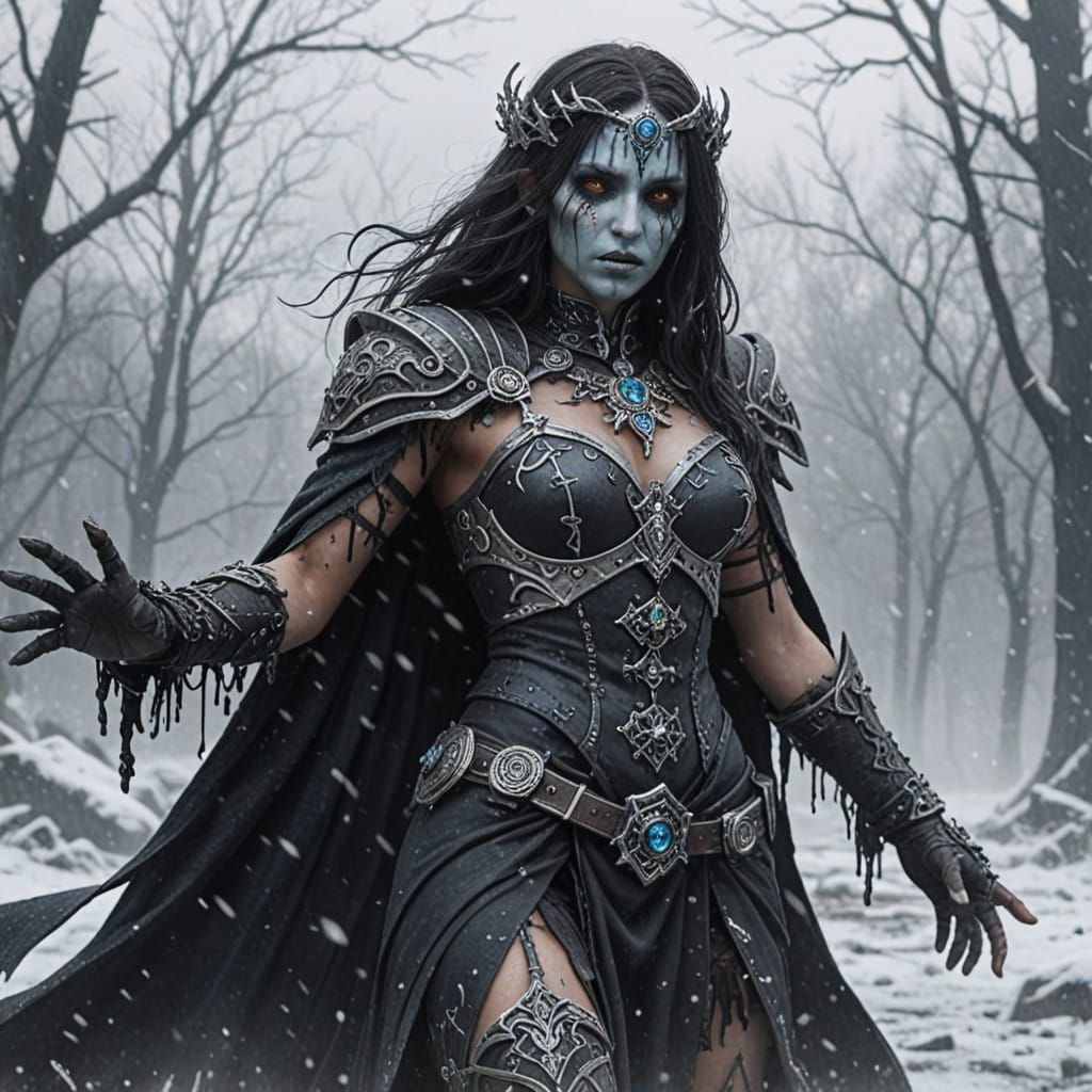 Mystic Necromancer Succumbs to Icy Chaos